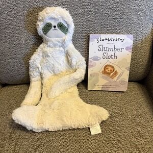 Slumberkins Sloth Snuggler And Slumber Sloth Board Book Bundle Bedtime